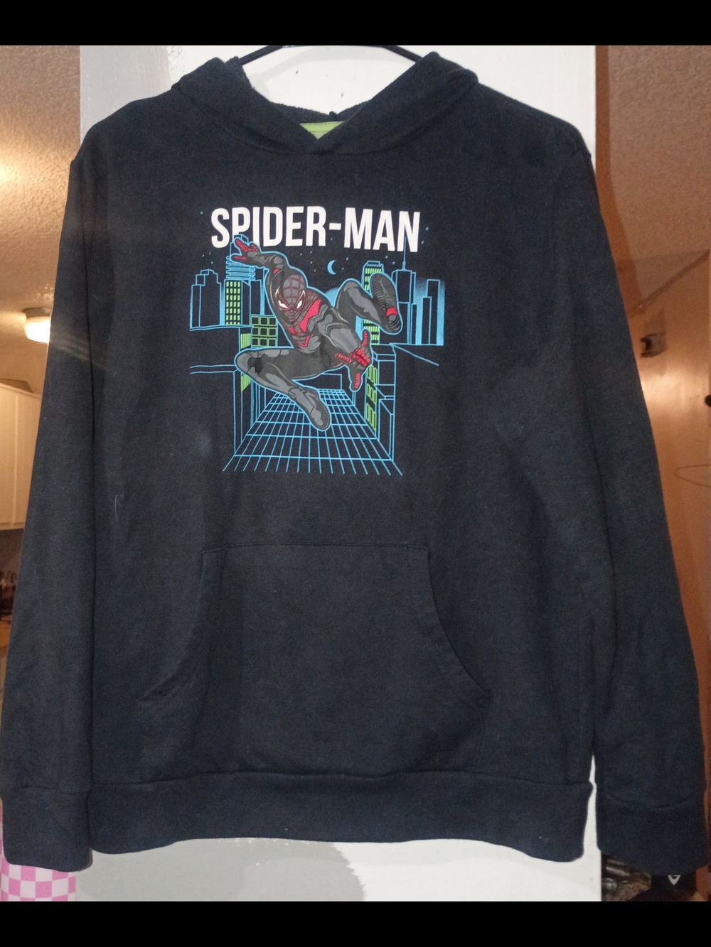 Marvel Spider-Man Miles Morales "Spidey Wires" Boys Pullover Hoodie Size XXL